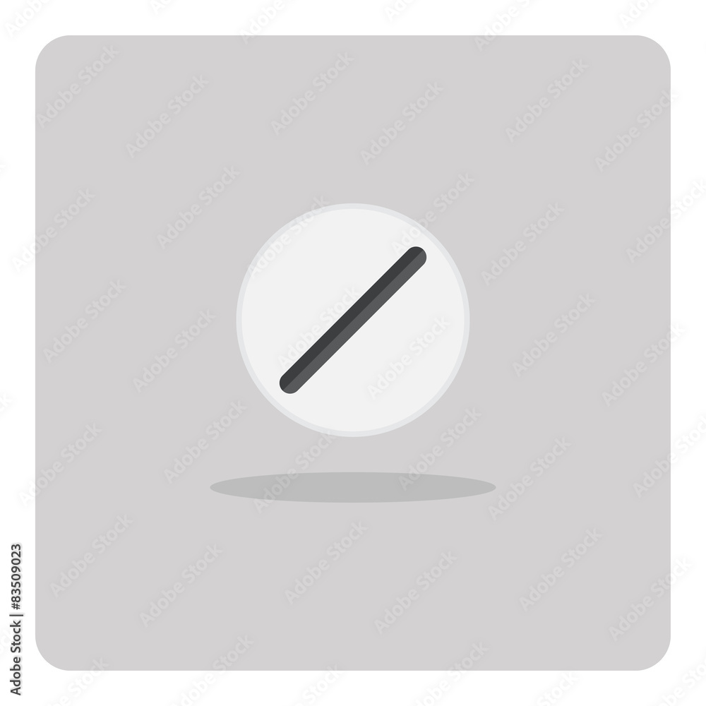 Vector of flat icon, pill on isolated background Vector of flat icon, pill on isolated background