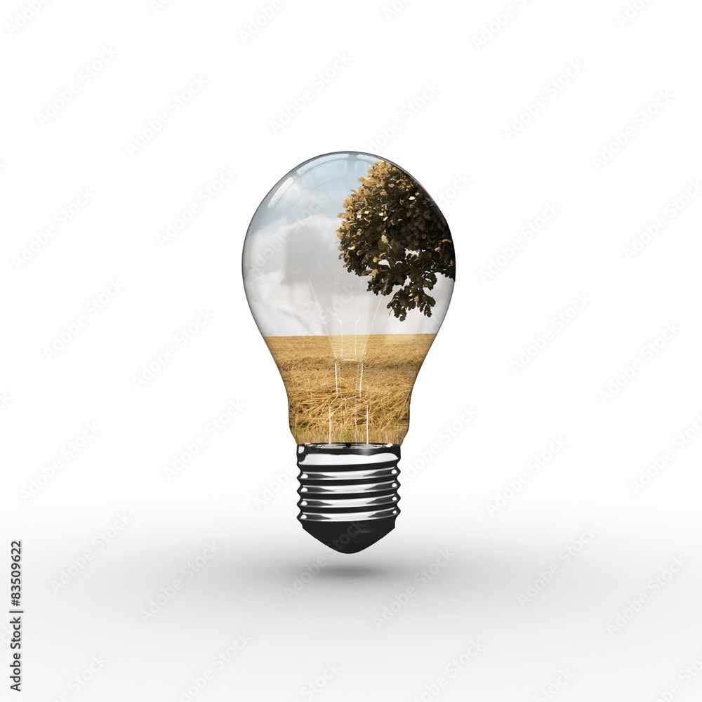 Composite image of empty light bulb Composite image of empty light bulb