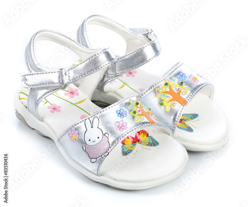 Silver sandals for a little...