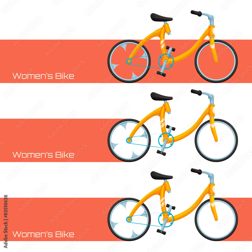 Fototapeta premium Womens Bike One