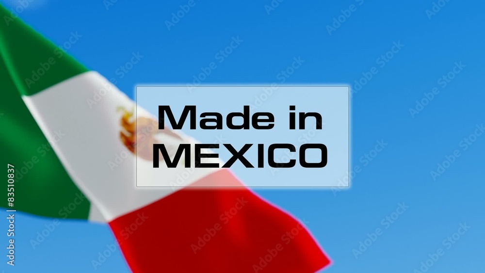 Made in Mexico. Mexican made. Product of Mexico concept Made in Mexico. Mexican made. Product of Mexico concept