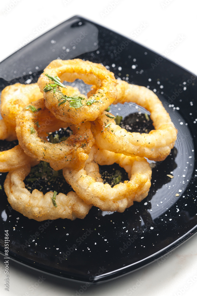 fried cuttlefish rings in batter fried cuttlefish rings in batter