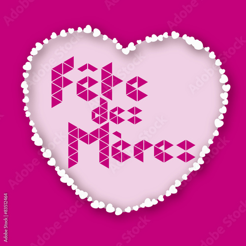 Motif Cœur Fête des Mères 5