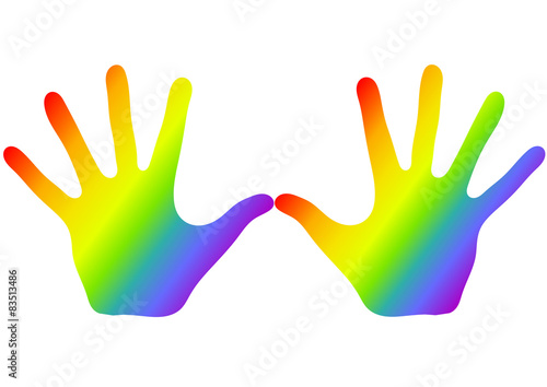 mani arcobaleno