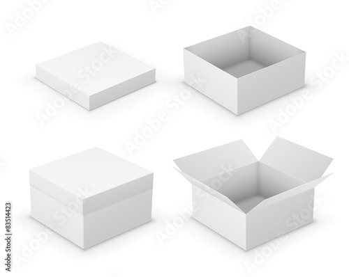 Open boxes
