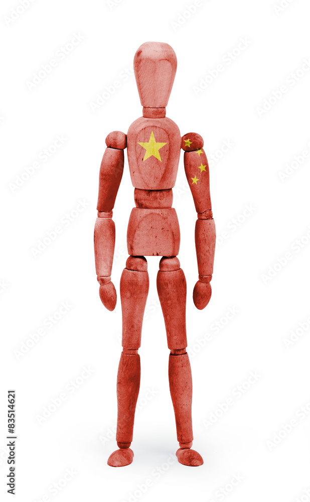 Wood figure mannequin with flag bodypaint - China Wood figure mannequin with flag bodypaint - China