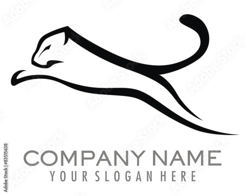 cheetahs outline silhouette logo image vector