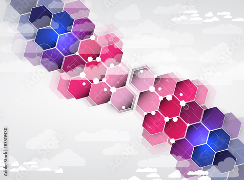 Integration technology with nature, sky. Best ideas for Business