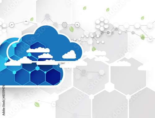 Integration technology with nature, sky. Best ideas for Business