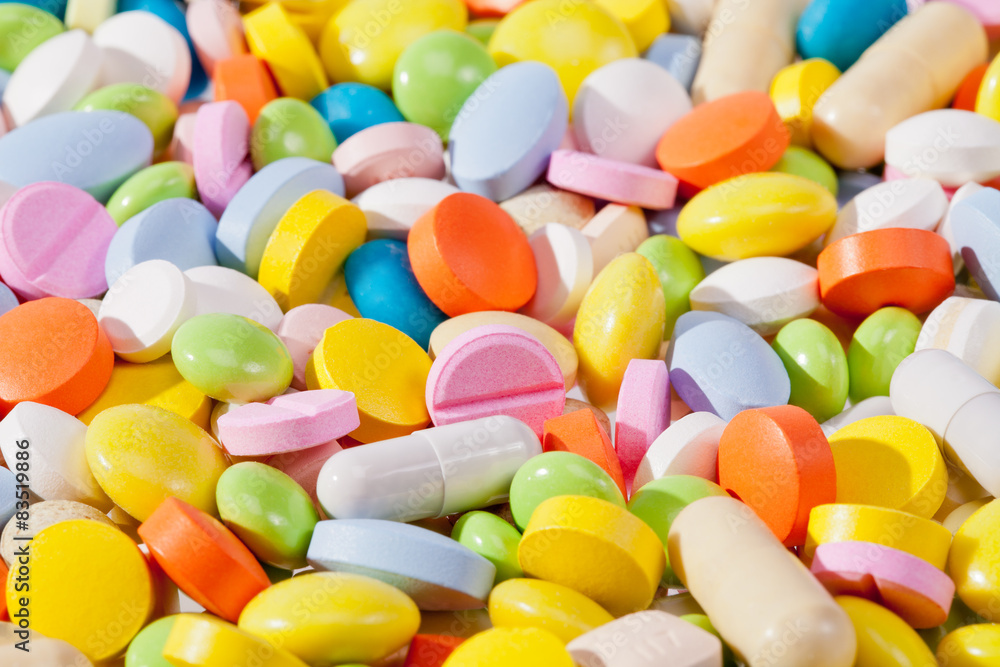 background of colorful pills background of colorful pills