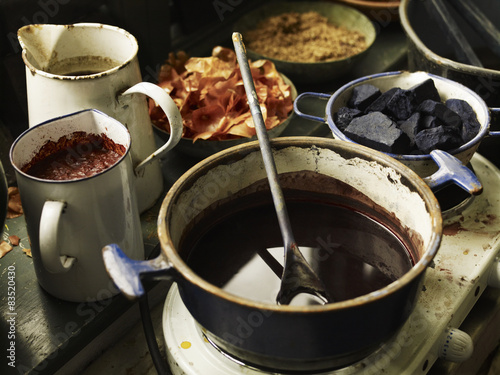 Ingredients for natural dye photo