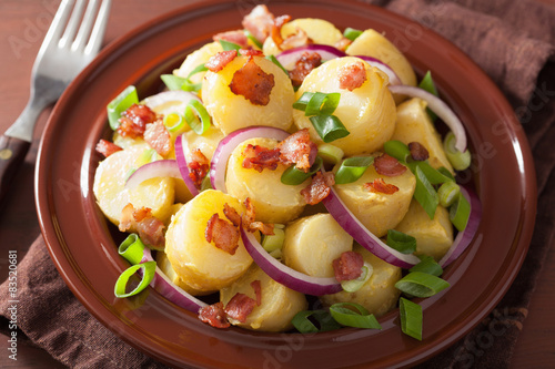 potato salad with bacon onion mustard