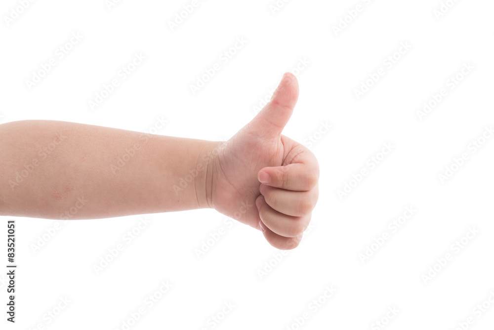 Children's hand isolated Children's hand isolated