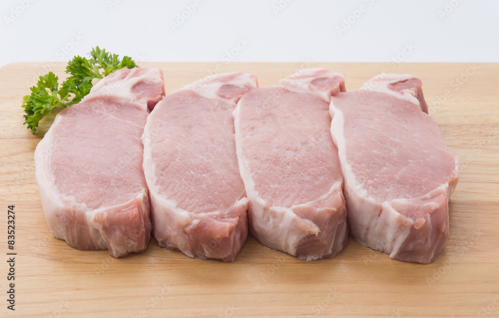 raw meat pork steak raw meat pork steak