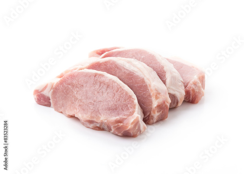 raw meat pork steak
