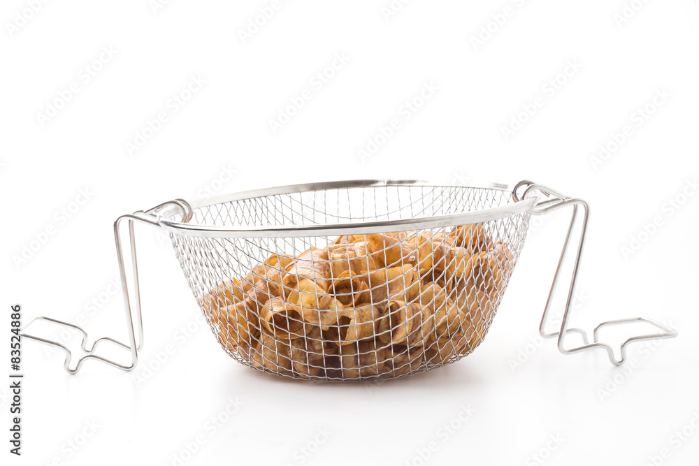 Obraz premium banana rolls in deep fryer