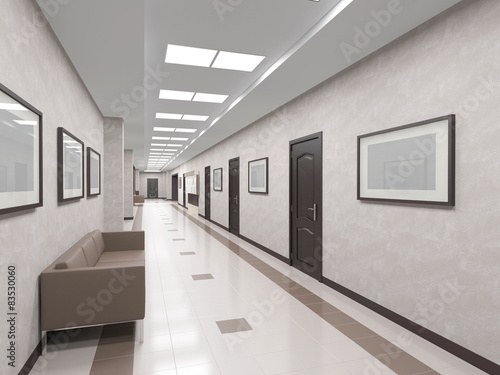 interior corridor with doors