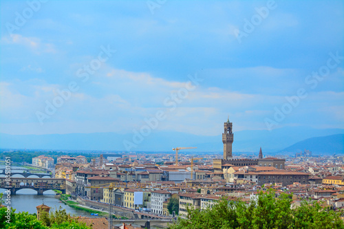 Florence panorama with Palazzo Vecchio