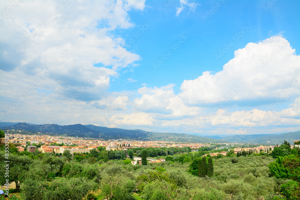 colorful landscape in Florence