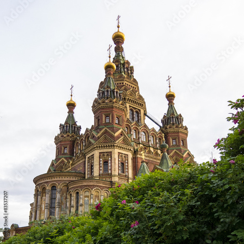 Russia, Petergof, Peter And Paul Cathedral photo