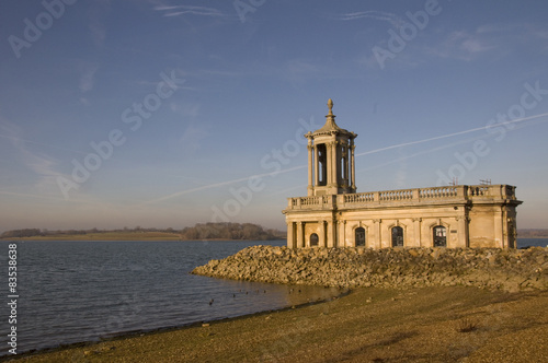 UK, Rutland Water, View of Normanton Church photo