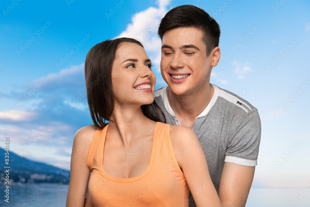 Couple, Happiness, Cheerful. Couple, Happiness, Cheerful.
