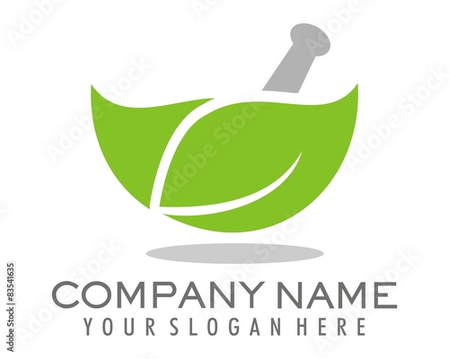 leaf silhouette logo image vector