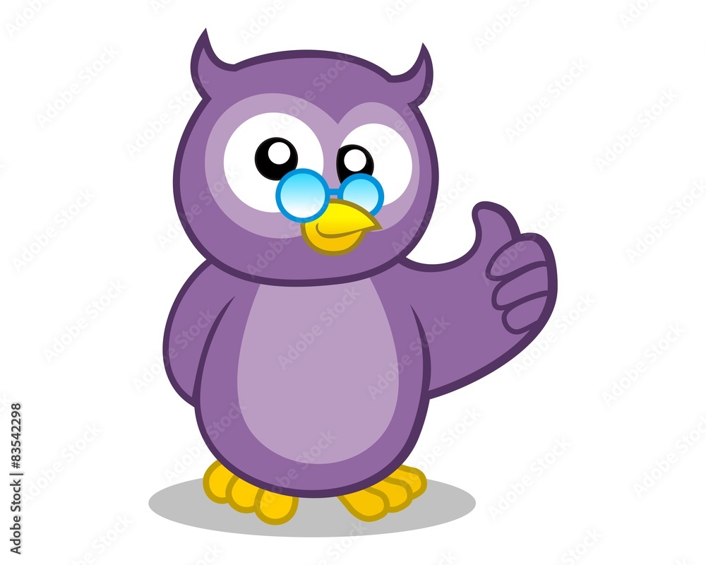 purple owl character image vector purple owl character image vector