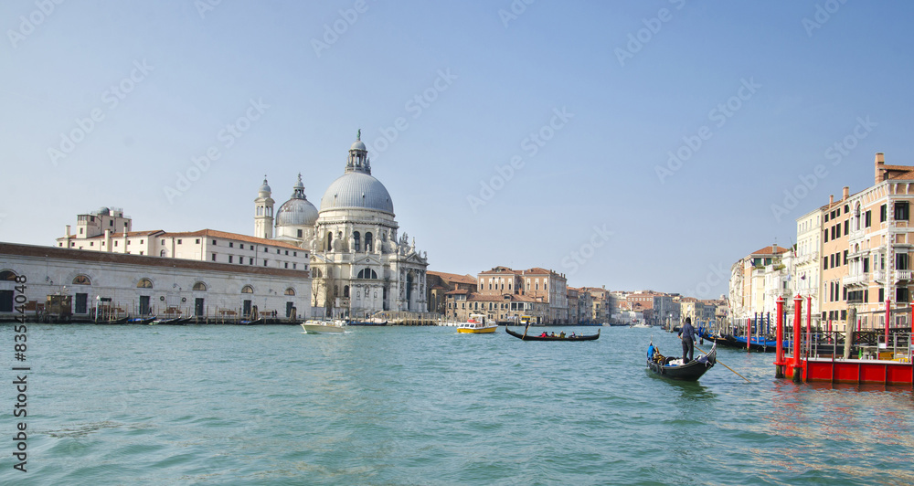 Fototapeta premium Grand Canal and Basilica Santa Maria della Salute, Venice