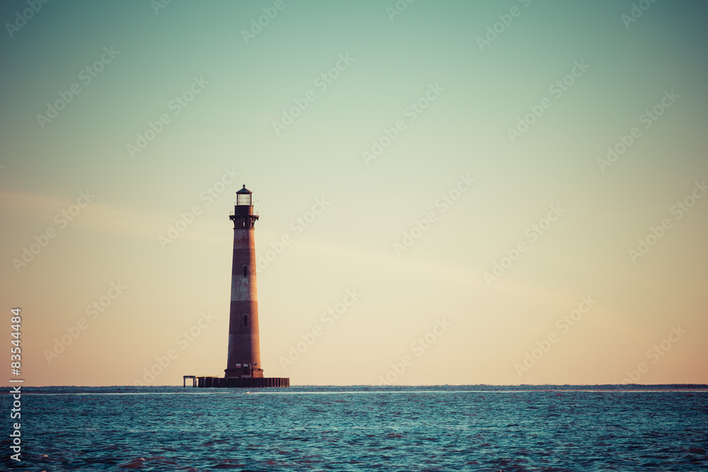 Morris Island Lighthouse at sunrise