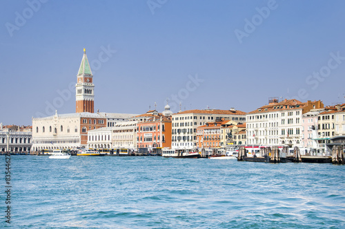 San Marco, Doge's Palace and Campanile tower in Venice, Italy