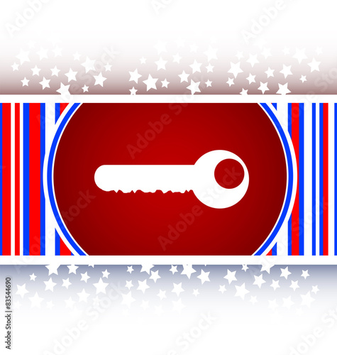 key icon on glossy icon button