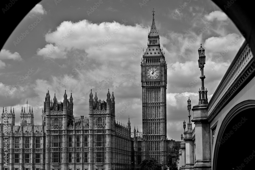 Fototapeta premium Big Ben y parlamento de Londres