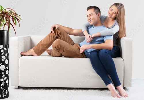 Sofa, Couple, Home Interior.