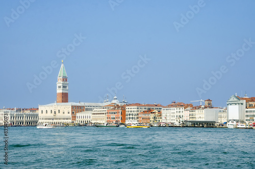 San Marco, Doge's Palace and Campanile tower in Venice, Italy © zefart