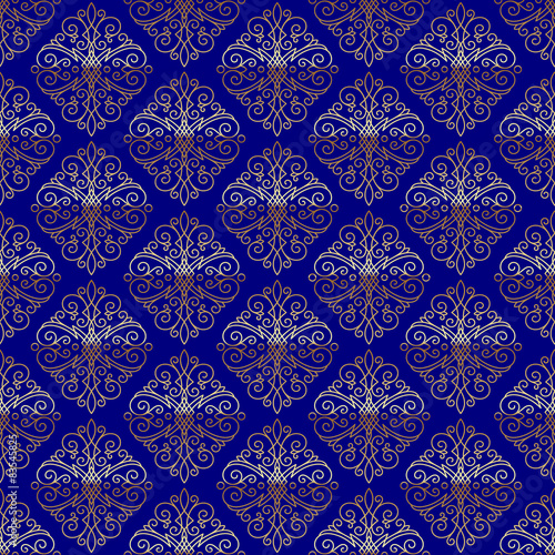 Seamless pattern with flourishes ornament elements  © sergo77