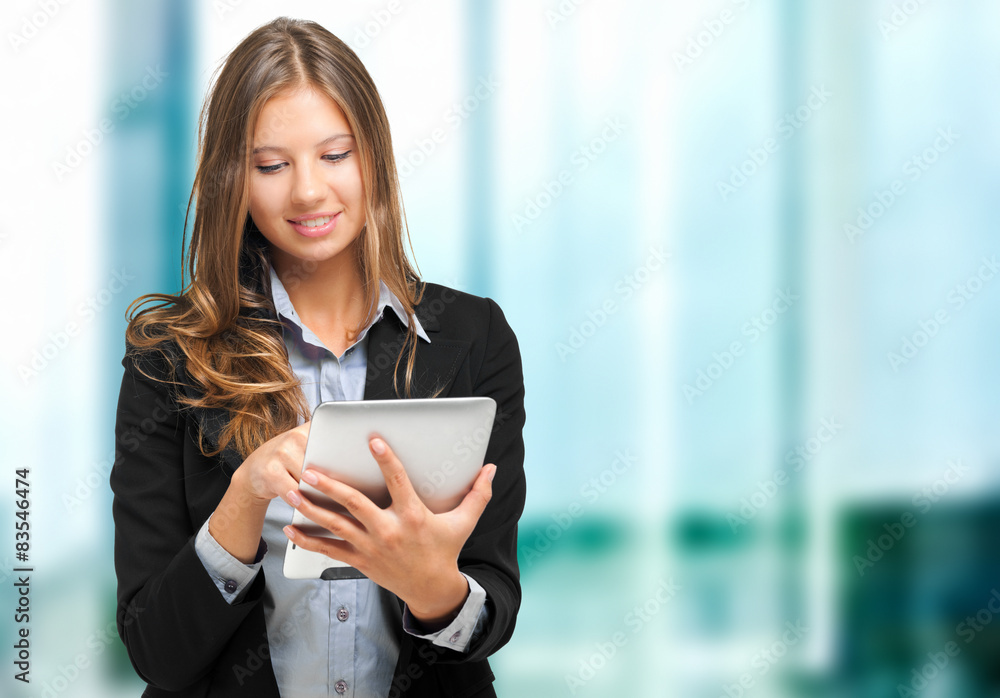 Businesswoman using a tablet Businesswoman using a tablet
