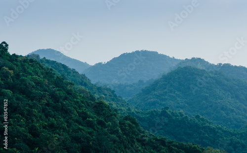 Background mountain range stacked layers