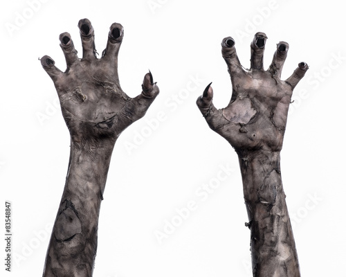 black hand of death, walking dead, zombie theme,  zombie hands