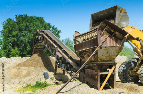 Fotografia Gravel pit sieve