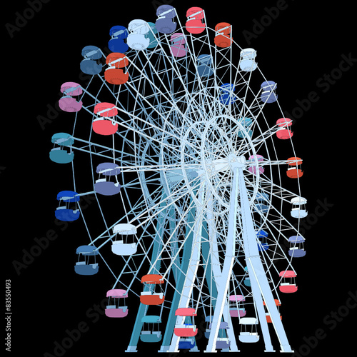 Colorful Double Carousel Vector 