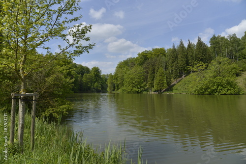 L'étang Solvay vers sa pointe nord au parc du même nom 