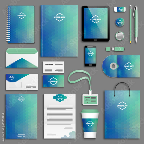 Corporate identity template set