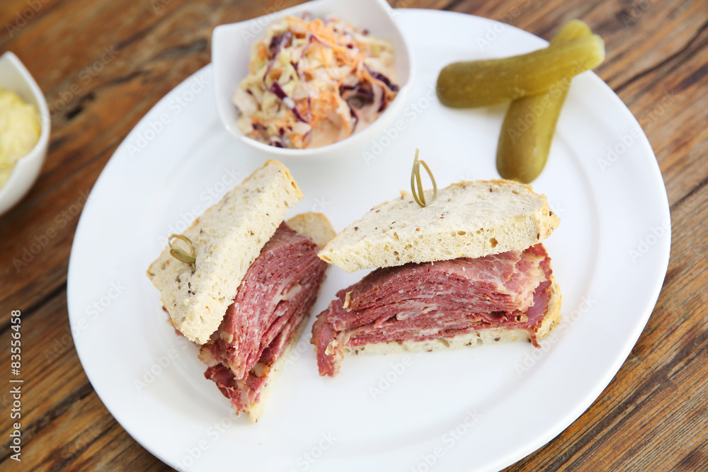 sandwich with roast beef pastrami sandwich with roast beef pastrami