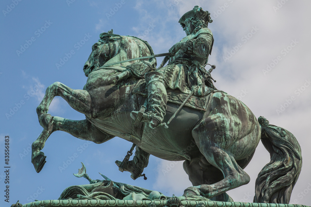 Fototapeta premium Prinz-Eugen-Reiterdenkmal, Heldenplatz Wien