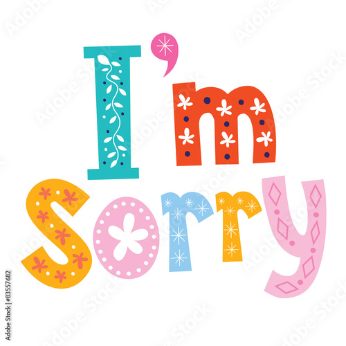 I'm sorry