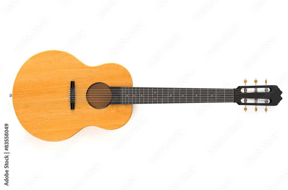 classical wooden guitar