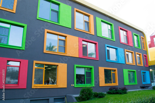 Canvas Print Colorful facade of building