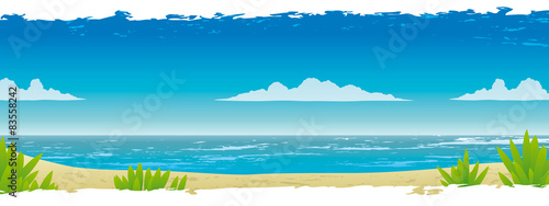 Strand Meer blauer Himmel