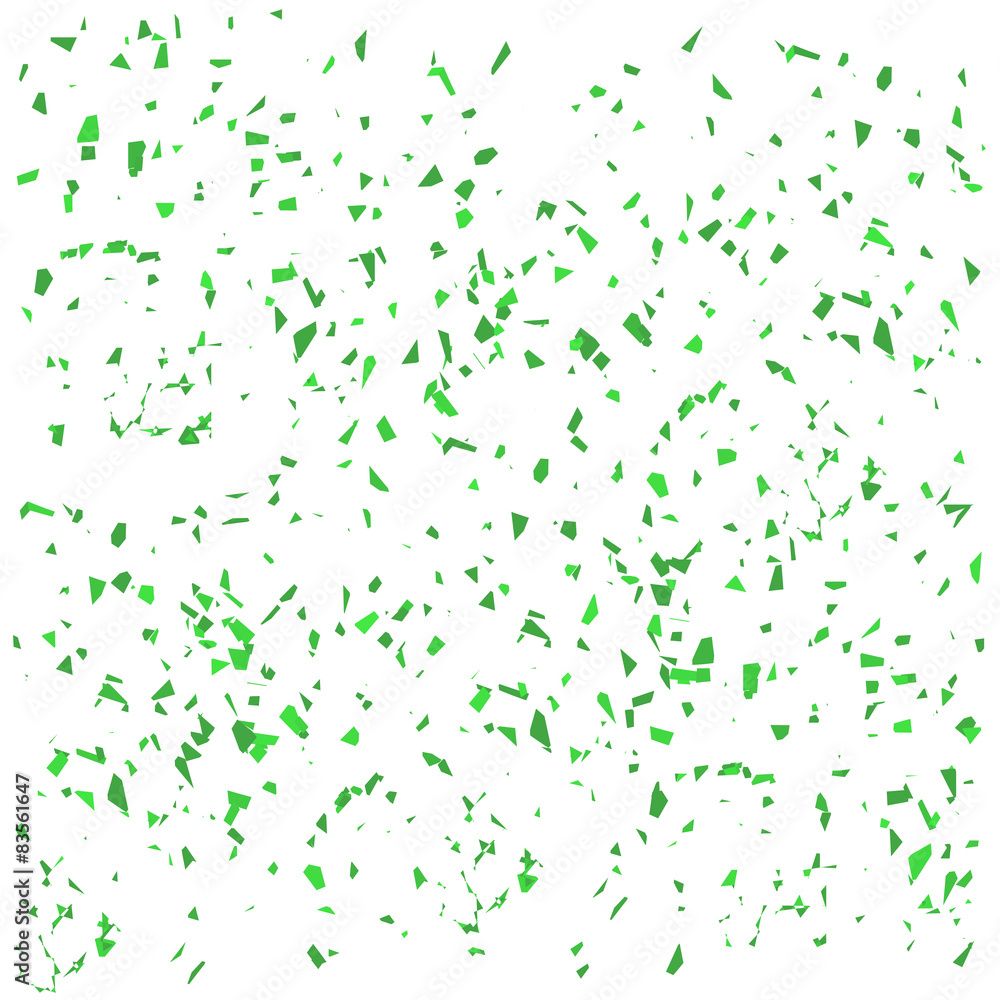 Green Paper Confetti - obrazy, fototapety, plakaty 
